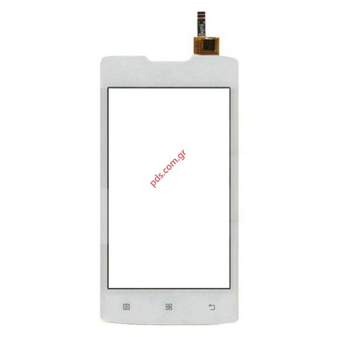 Εξωτερικό τζάμι με την αφή (OEM) Lenovo A1000 White σε λευκό χρώμα Glass Capacitive sensor digitizer