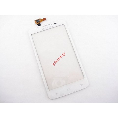 External touch panel digitizer White ALCATEL OT-8000 Scribe Dual Sim