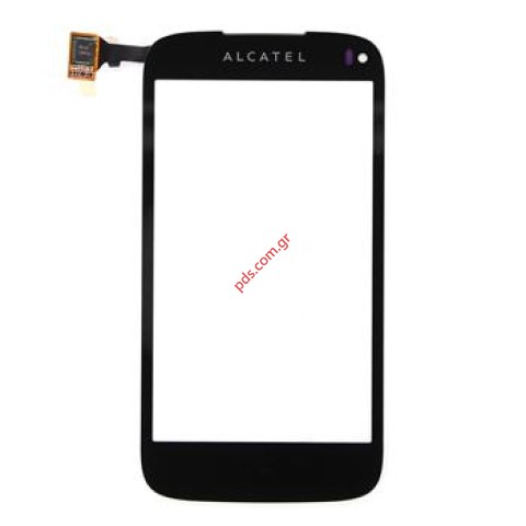 External glass Alcatel OT-997D, OT-997Χ with digitazer black