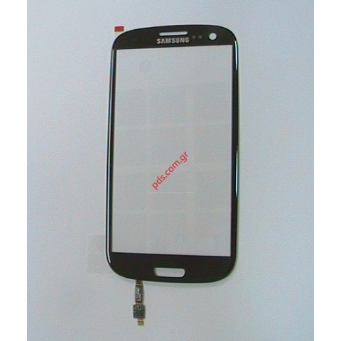 Εξωτερικό τζάμι (ΟΕΜ) Black Samsung Galaxy i9300 S III σε μαύρο χρώμα