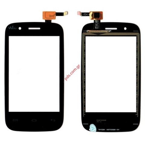 Εξωτερικό τζάμι (OEM) Black Wiko OZZY σε μαύρο χρώμα με τον μηχανισμό αφής Touch screen panel with digitizer