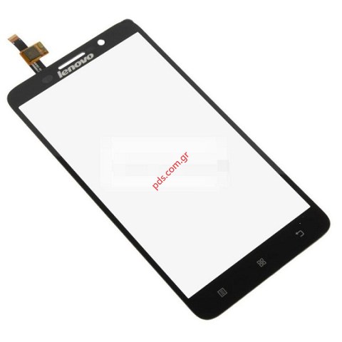 Εξωτερικό τζάμι (OEM) Lenovo A850+ PLUS Black touch digitizer σε μαύρο χρώμα