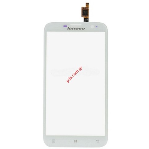 Εξωτερικό τζάμι (ΟΕΜ) Lenovo A850 White σε μαύρο χρώμα.