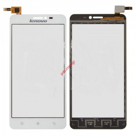 Εξωτερικό τζάμι (OEM) Lenovo S850 White touch digitizer σε λευκό χρώμα
