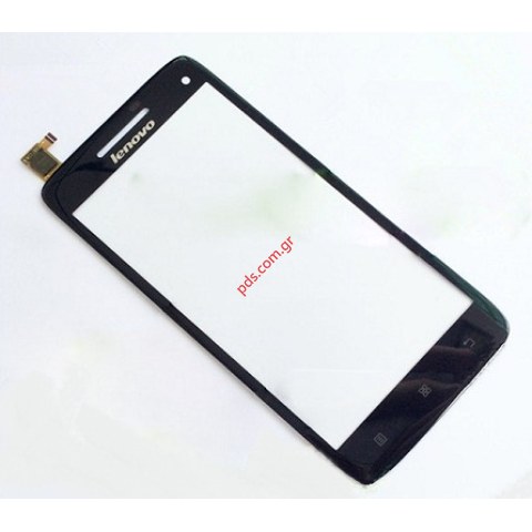 Εξωτερικό τζάμι (OEM) Lenovo Vibe X S960 Touch Black σε μαύρο χρώμα