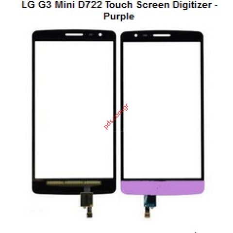 External glass (OEM) with Digitazer LG D722 (G3 mini) G3S Purple  External glass (OEM) with Digitazer LG D722 (G3 mini) G3S Purple