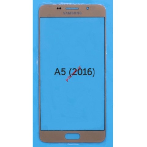 Εξωτερικό τζάμι (OEM) Samsung A510F A5 2016 Gold σε χρυσό χρώμα (ΣΗΜΕΙΩΣΗ ΔΕΝ ΠΕΡΙΛΑΜΒΑΝΕΙ ΤΗΝ ΟΘΟΝΗ ΑΦΗΣ)