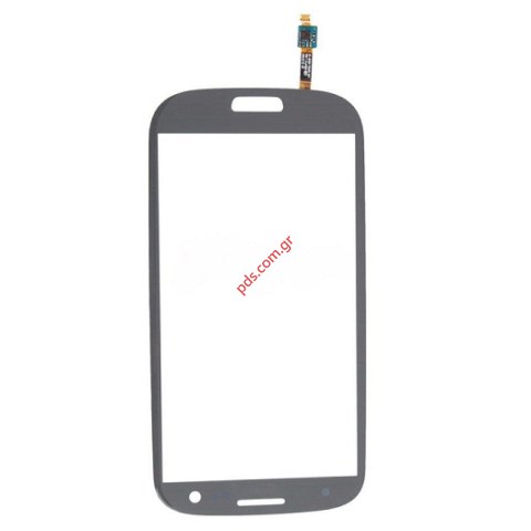 Εξωτερικό τζάμι (ΟΕΜ) Samsung Galaxy i9300 S III Grey σε γκρί χρώμα.
