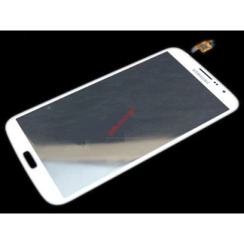 Εξωτερικό τζάμι (ΟΕΜ) Samsung Galaxy Mega 6.3 i9200 White σε λευκό χρώμα.