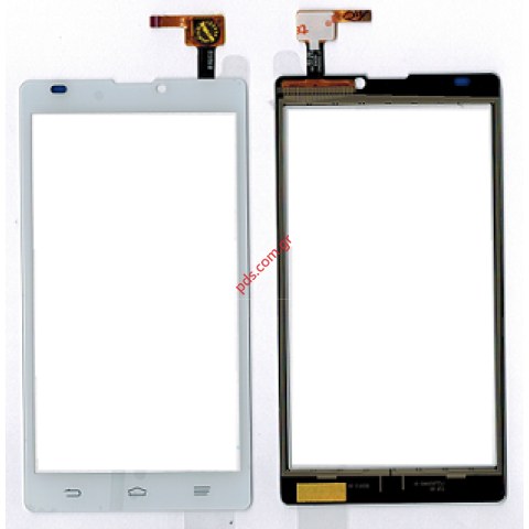 Εξωτερικό τζάμι (OEM) ZTE Blade L2 White (DUAL SIM) με το πάνελ αφής Digitizer σε λευκό χρώμα
