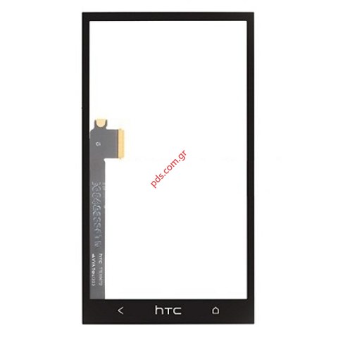 Εξωτερικό τζάμι πρόσοψης με αφή HTC ONE, M7 (OEM) Touch Digitazer black
