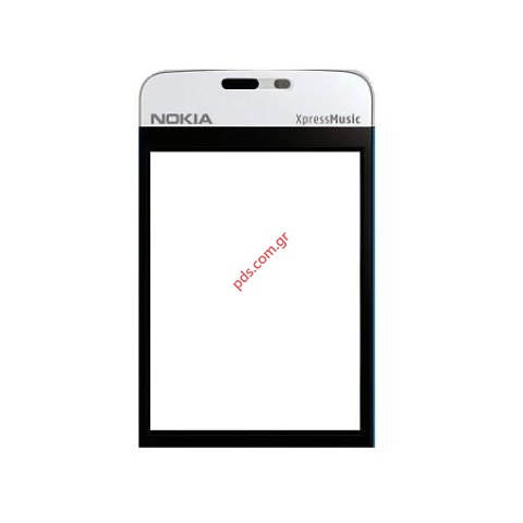 Εξωτερικό τζάμι πρόσοψης οθόνης Nokia 5310 White σε λευκό χρώμα