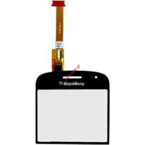 Γνήσιο εξωτερικό τζαμάκι πρόσοψης με αφή BlackBerry Bold 9900 σε μαύρο χρώμα