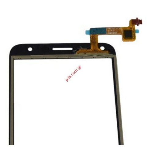 Γνήσιο εξωτερικό τζάμι Black Alcatel One Touch Pixi 4 5.0 σε μαύρο χρώμα με τον μηχανισμό αφής