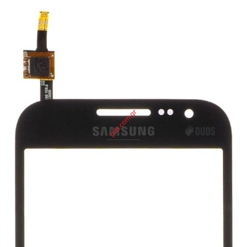 Γνήσιο εξωτερικό τζάμι Black Samsung G360F Galaxy Core Prime Duos σε μαύρο χρώμα με την αφή