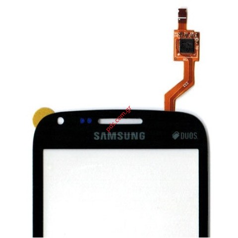 Γνήσιο εξωτερικό τζάμι Black Samsung i8262 Galaxy Core Duos Digitizer σε σκούρο μπλέ μαύρο χρώμα