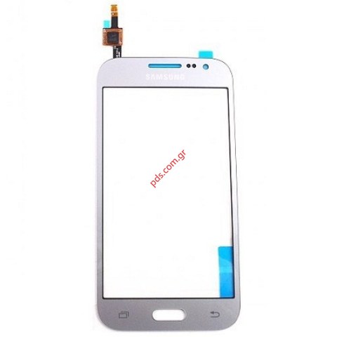 Γνήσιο εξωτερικό τζάμι Grey Silver Samsung SM-G361F Galaxy Core Prime 4G VE σε ασημί χρώμα με την αφή Γνήσιο εξωτερικό τζάμι Grey Silver Samsung SM-G361F Galaxy Core Prime 4G VE σε ασημί χρώμα με την αφή