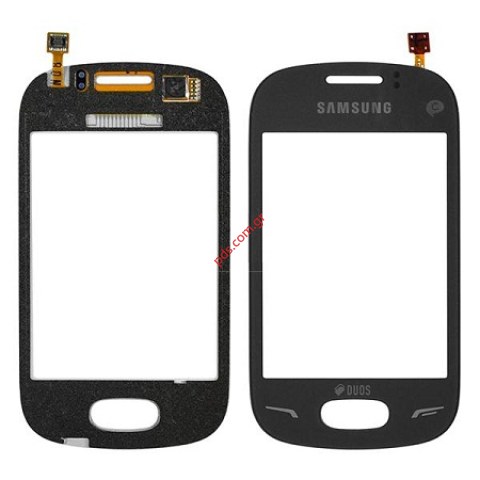 Γνήσιο εξωτερικό τζάμι Samsung S3802 Rex 70 Duos Black Touch Digitazer  Γνήσιο εξωτερικό τζάμι Samsung S3802 Rex 70 Duos Black Touch Digitazer