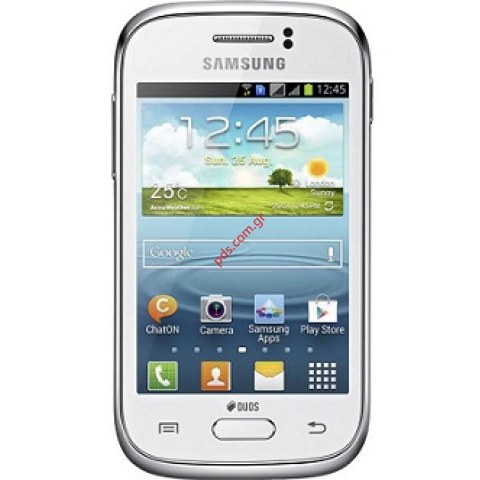 Γνήσιο εξωτερικό τζάμι Samsung S6312 Galaxy Young Duos White σε λευκό χρώμα Touch Panel Digitizer 
