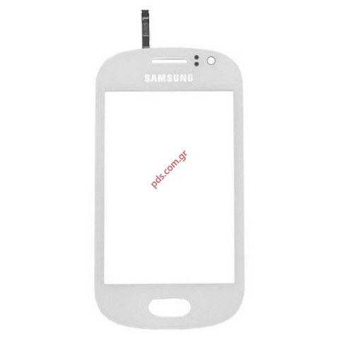 Γνήσιο εξωτερικό τζάμι Samsung S6810 Galaxy Fame White Touch Digitazer σε λευκό χρώμα Γνήσιο εξωτερικό τζάμι Samsung S6810 Galaxy Fame White Touch Digitazer σε λευκό χρώμα