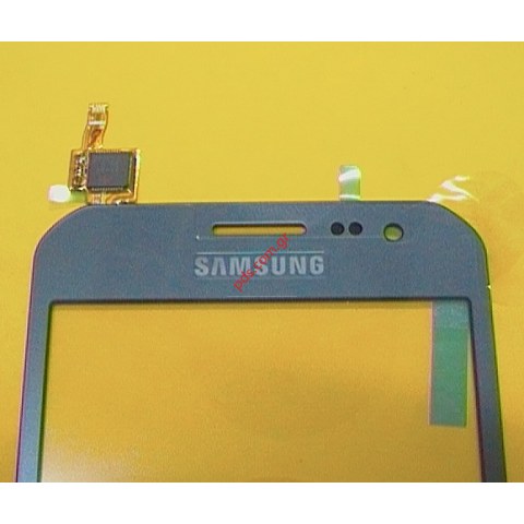 Γνήσιο εξωτερικό τζάμι Samsung SM-G388F Galaxy Xcover 3 Grey Silver σε ασημί χρώμα με τον μηχανισμό αφής (Touch screen panel digitizer)