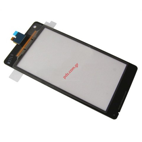 Γνήσιο εξωτερικό τζάμι Sony Xperia M (C1904) Black σε μαύρο χρώμα