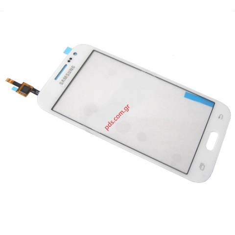 Γνήσιο εξωτερικό τζάμι White Samsung G360F Galaxy Core Prime σε λευκό χρώμα με την αφή