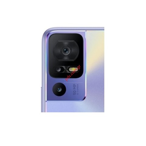 Γνήσιο πίσω τζαμάκι κάμερας TCL 40SE (T610K) 6.75 INCH 2023 back camera glass w/frame Bulk ORIGINAL