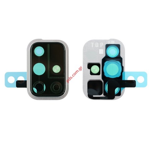 Γνήσιο πλαίσιο πίσω κάμερας Samsung Galaxy A71 SM-A715 με πλαίσιο σε λευκό χρώμα. Γνήσιο πλαίσιο πίσω κάμερας Samsung Galaxy A71 SM-A715 με πλαίσιο σε λευκό χρώμα.