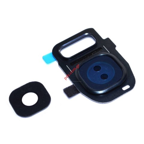 Γνήσιο Τζαμάκι κάμερας με πλαίσιο Samsung SM-G935F Galaxy S7 Edge, SM-G930F Galaxy S7 Back camera window len σε μαύρο χρώμα Γνήσιο Τζαμάκι κάμερας με πλαίσιο Samsung SM-G935F Galaxy S7 Edge, SM-G930F Galaxy S7 Back camera window len σε μαύρο χρώμα