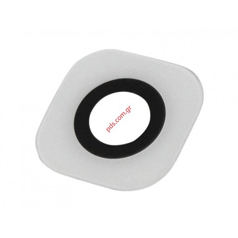 Γνήσιο τζαμάκι κάμερας White Samsung SM-G920F Galaxy S6, SM-G925F Galaxy S6 Edge Camera Window Lens σε λευκό χρώμα