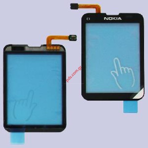 Γνήσιο τζαμάκι οθόνης Nokia C3-01 με touch screen panel digitizer black