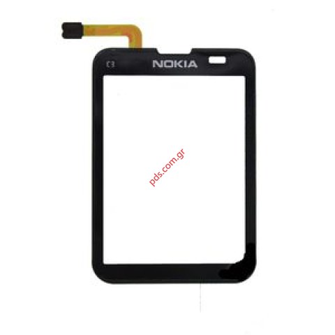 Γνήσιο τζαμάκι οθόνης Nokia C3-01 με touch screen panel digitizer black