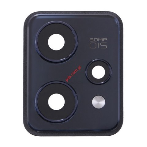 Γνήσιο τζαμάκι πίσω κάμερας Realme 9 PRO PLUS (RMX3392) Black with frame Bulk