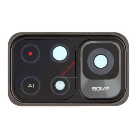 Original Back camera glass Xiaomi Redmi Note 11 5G, POCO M4 Pro 5G with cover frame Black