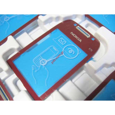 Γνήσιο τζαμάκι πρόσοψης Nokia E75 Display Glass Red Γνήσιο τζαμάκι πρόσοψης Nokia E75 Display Glass Red