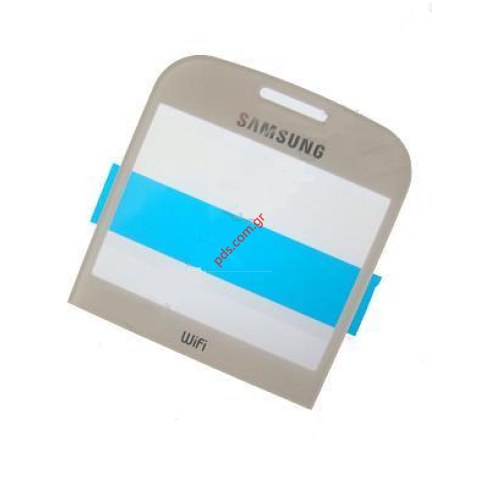 Γνήσιο τζαμάκι πρόσοψης Samsung GT S3350 Ch@t 335 σε λευκό χρώμα Γνήσιο τζαμάκι πρόσοψης Samsung GT S3350 Ch@t 335 σε λευκό χρώμα