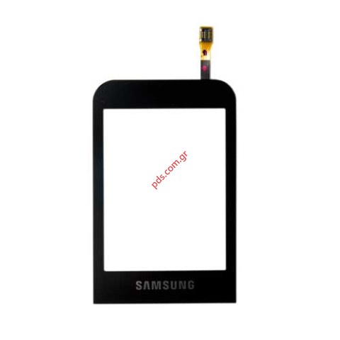 Γνήσιο τζαμάκι Samsung C3300 Champ Black Touch panel window Digitizer σε μαύρο χρώμα