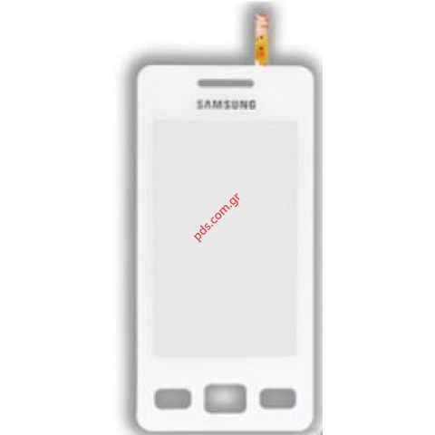 Γνήσιο τζαμάκι Samsung GT S5260 Star 2 Touch panel window Digitazer σε Λευκό χρώμα Γνήσιο τζαμάκι Samsung GT S5260 Star 2 Touch panel window Digitazer σε Λευκό χρώμα