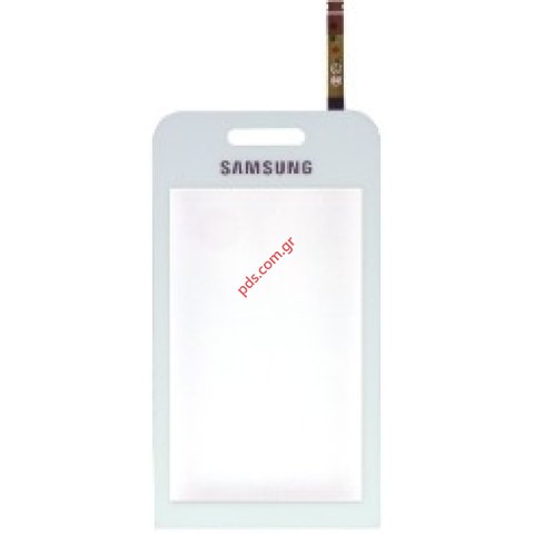 Γνήσιο τζαμάκι Samsung S5230 Star Touch panel window Digitazer σε λευκό χρώμα Γνήσιο τζαμάκι Samsung S5230 Star Touch panel window Digitazer σε λευκό χρώμα