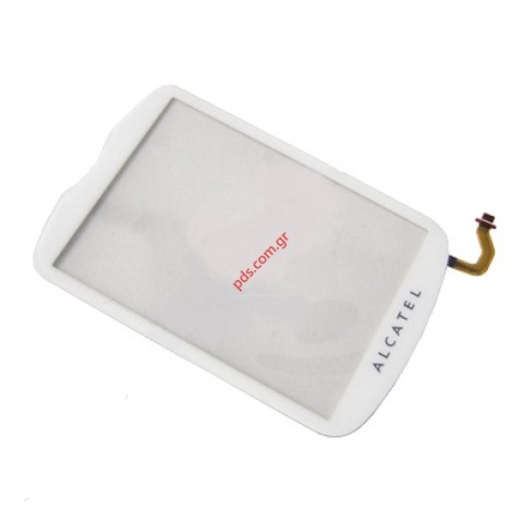 Γνήσιο τζάμι με αφή Alcatel One Touch 710, 710D White Touch screen σε λευκό χρώμα
