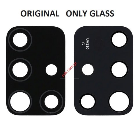 Γνήσιο τζάμι πίσω κάμερας Samsung Galaxy A51 (SM-A515F) NO/FRAME Black Camera lens glass for all colors Bulk ORIGINAL