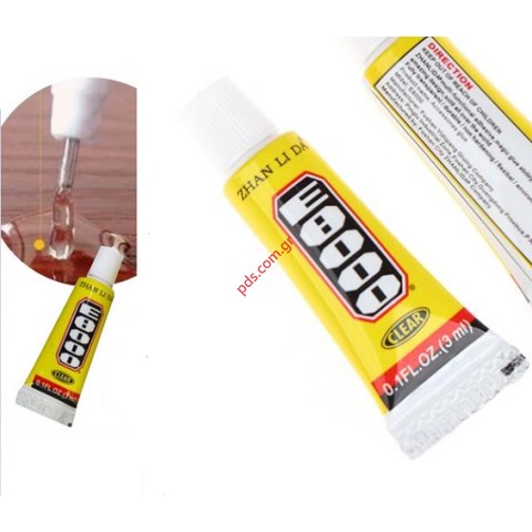 Διάφανη κόλλα για τα τζάμια Zhalinda E-8000 3ml Clear Transparent χωρίς στέγνωμα με υπεριώδης ακτινοβολία UV Bulk