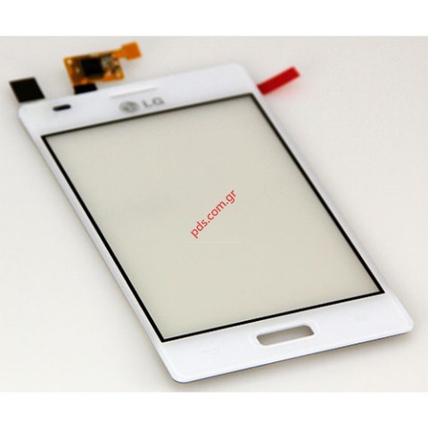 Front housing cover with digitazer LG E610 Optimus L5 White Front housing cover with digitazer LG E610 Optimus L5 White