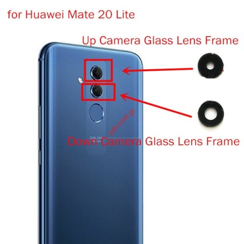 Σετ τζαμάκια κάμερας Huawei MATE P20 Lite (ANE-LX1) UP+DOWN 2 PCS