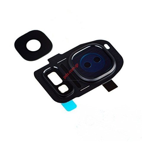Τζαμάκι κάμερας (OEM) Black Samsung SM-G935F Galaxy S7 Edge camera window len with DECO