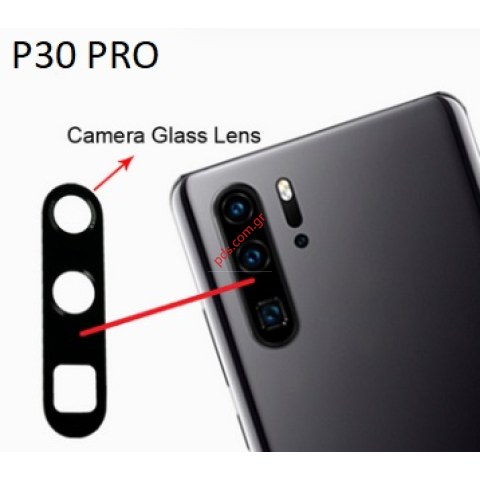 Τζαμάκι πίσω κάμερας Huawei P30 Pro (VOG-L29) OEM Triple