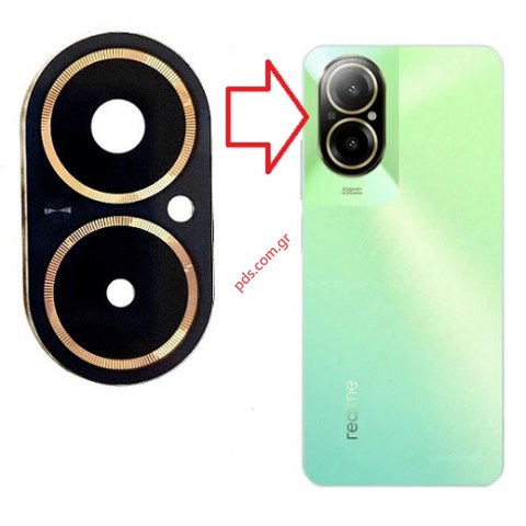 Τζαμάκι πίσω κάμερας Realme C67 4G RMX-3890 OEM Back camera glass Bulk