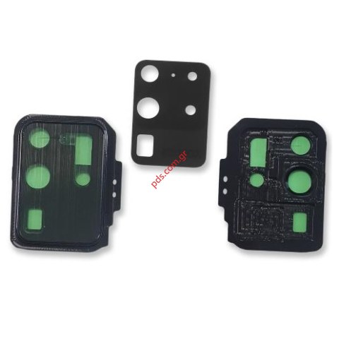 Τζαμάκια πίσω κάμερας Samsung G988B Galaxy S20 ULTRA 5G 2020 Black με πλαίσιο w/Frame Back camera glass OEM σετ 2 pcs Τζαμάκια πίσω κάμερας Samsung G988B Galaxy S20 ULTRA 5G 2020 Black με πλαίσιο w/Frame Back camera glass OEM σετ 2 pcs