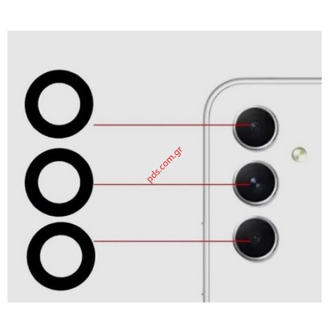 Back camera lens Samsung Galaxy A25 5G SM-A256F Set 3 pcs camera glasses Bulk Back camera lens Samsung Galaxy A25 5G SM-A256F Set 3 pcs camera glasses Bulk